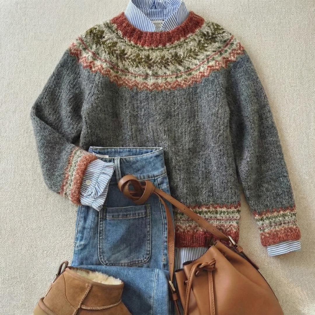 Everly | Heritage Nordic Knit Sweater