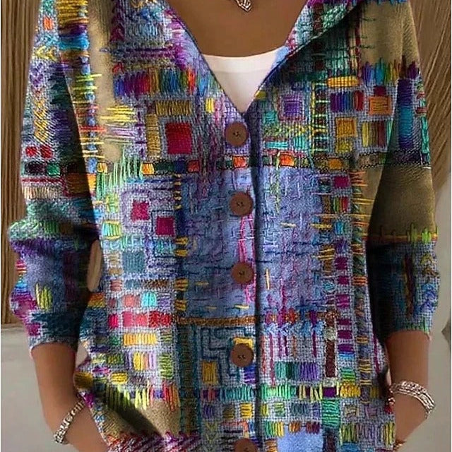 Cassidy | Artistic Warm Long Cardigan