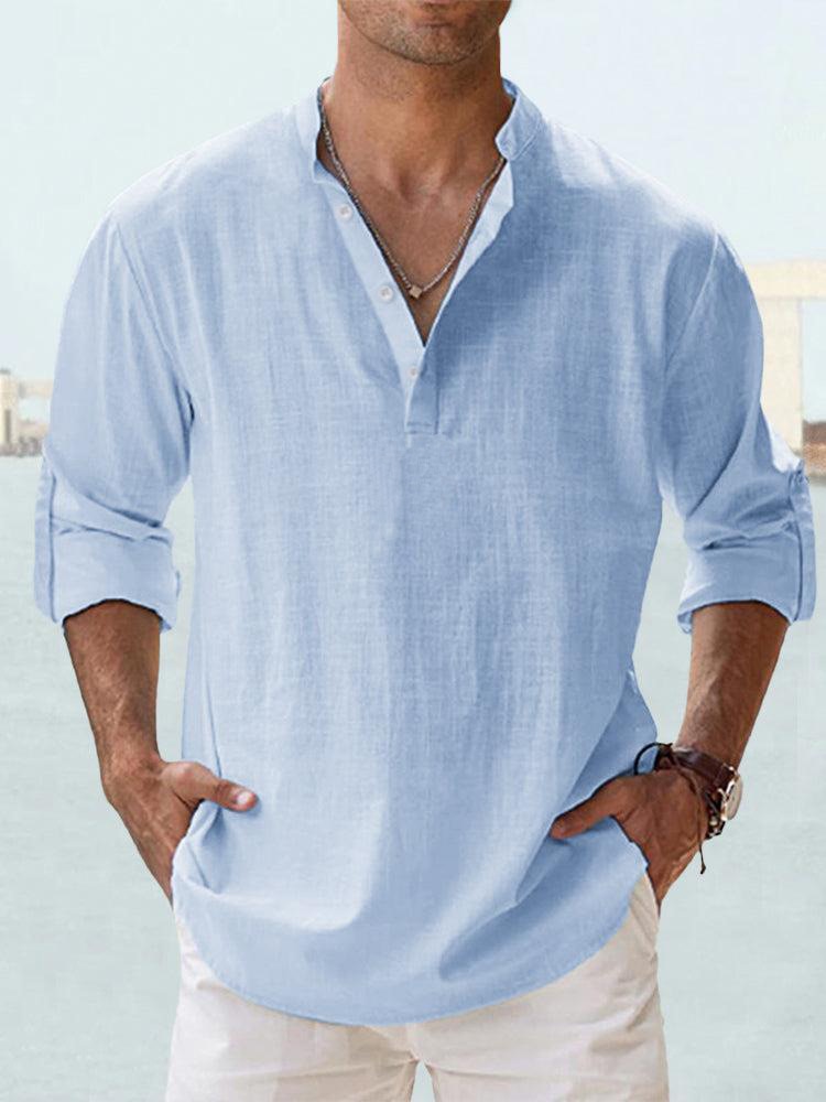 Men's Tops: Austin | Breathable Button-Up Shirt