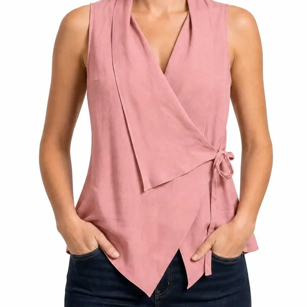 Women's Tops: Carlyle Sleeveless Tie Blouse