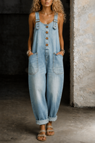 Moxelle | Denim Overall Jumpsuit