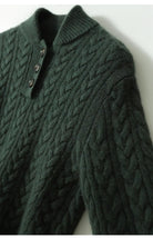 Arden Button-Up Cashmere Sweater